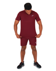 Mens Maroon Active Vent Shorts
