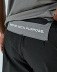 Mens Intent Shorts Set - Light Grey/Black