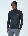 Mens Core Flex 1/4 Zip Top - Black