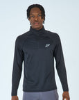 Mens Core 1/4 Zip Jogger Set - Black/Grey