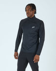 Mens Core 1/4 Zip Jogger Set - Black/Black