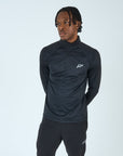 Mens Core Flex 1/4 Zip Top - Black