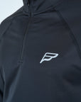 Mens Core 1/4 Zip Jogger Set - Black/Grey