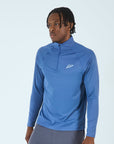 Mens Core 1/4 Zip Jogger Set - Blue/Grey