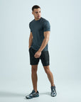 Mens Arc Shorts Set - Carbon Black