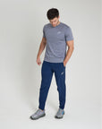 Mens Navy Elevate Pro Track Pants - Short Leg