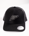 Black Mesh Trucker Cap