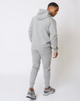 Mens Marl Grey Tech Jogsuit