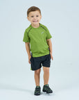Infants Rise Shorts Set - Lime
