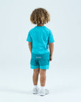 Infants Rise Shorts Set - Aqua