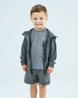 Infants True Form 3 Piece Shorts Set - Carbon