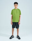 Juniors Rise Shorts Set - Lime