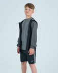 Juniors True Form 3 Piece Shorts Set - Carbon