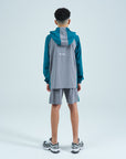 Juniors True Form 3 Piece Shorts Set - Turquoise