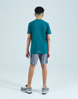 Juniors True Form Shorts Set - Turquoise