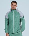 Mens Pace Windbreaker - Green/Greige
