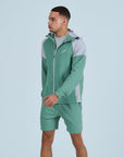 Mens Pace Windbreaker - Green/Greige