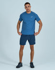 Mens Rise Shorts Set - Ocean Blue