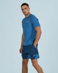 Mens Rise Shorts Set - Ocean Blue