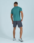 Mens Core Shorts Set - Green/Grey