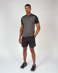 Mens Black Content Shorts