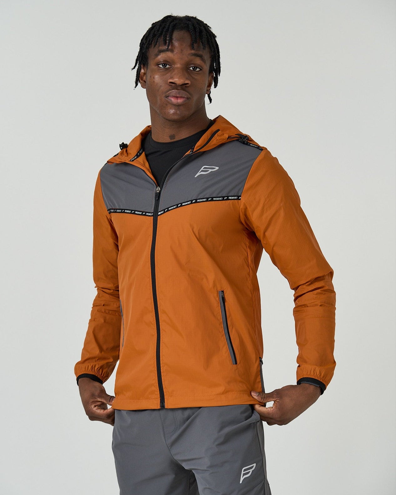 Mens Burnt Orange Action Tech Tracksuit