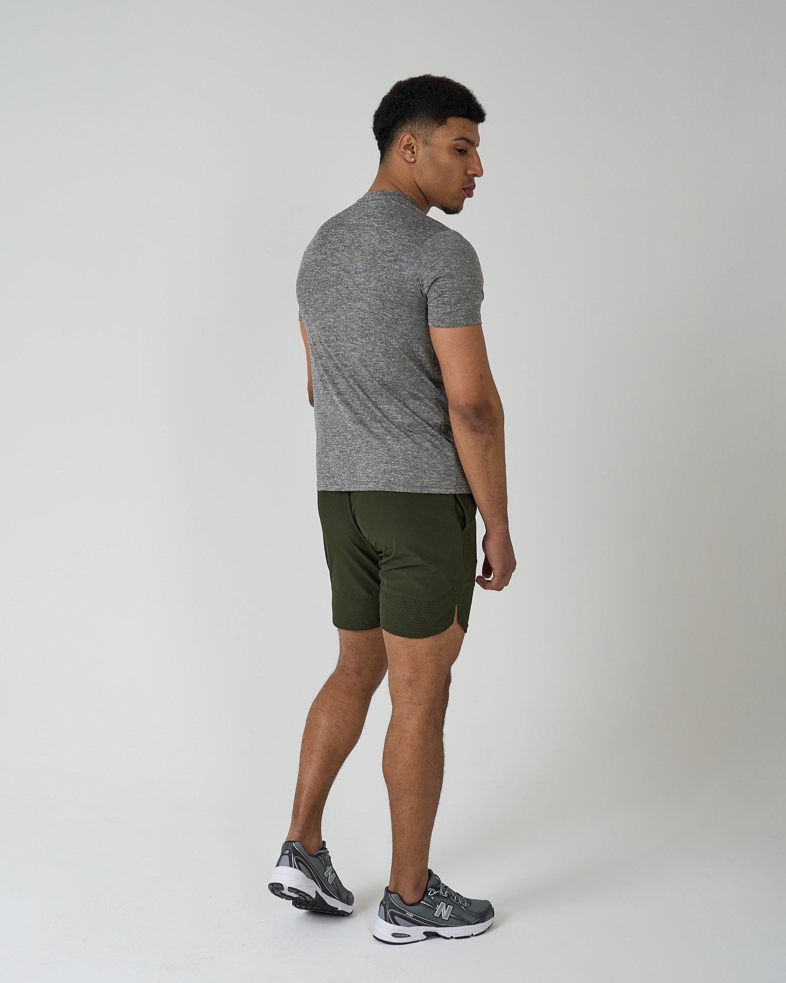 Mens Khaki Green Focus T-Shirt