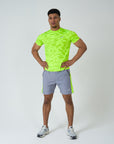 Mens Neutral Neon Evolution Pro Shorts