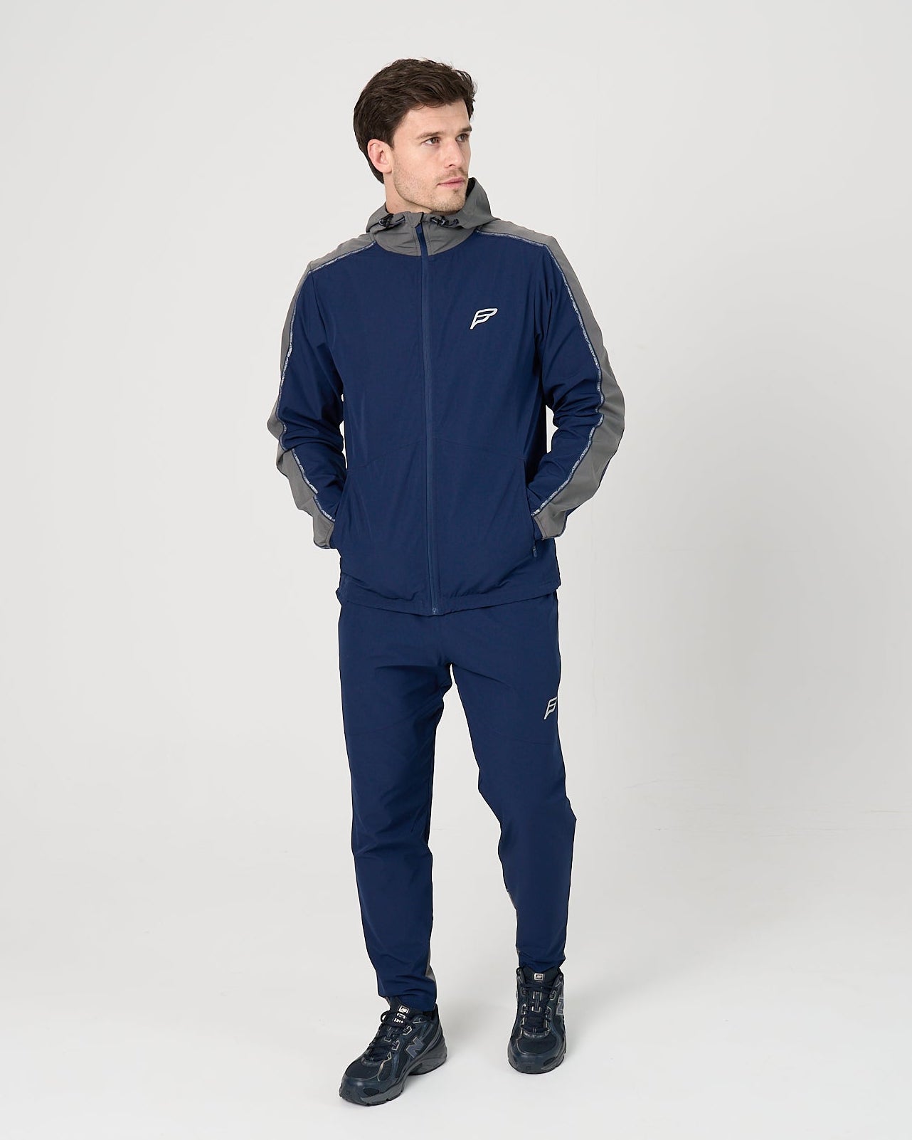 Mens Transform Tracksuit - Navy/Grey