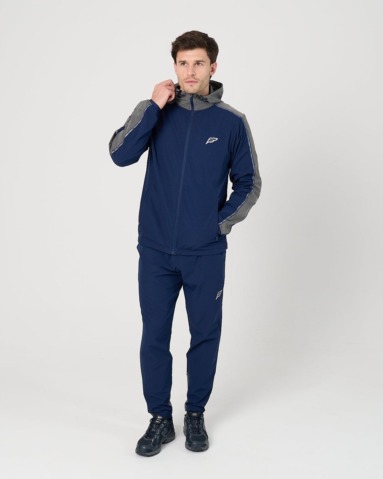 Mens Transform Tracksuit - Navy/Grey