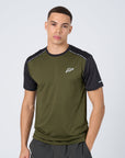 Mens A-Tech Pro T-Shirt - Khaki/Black