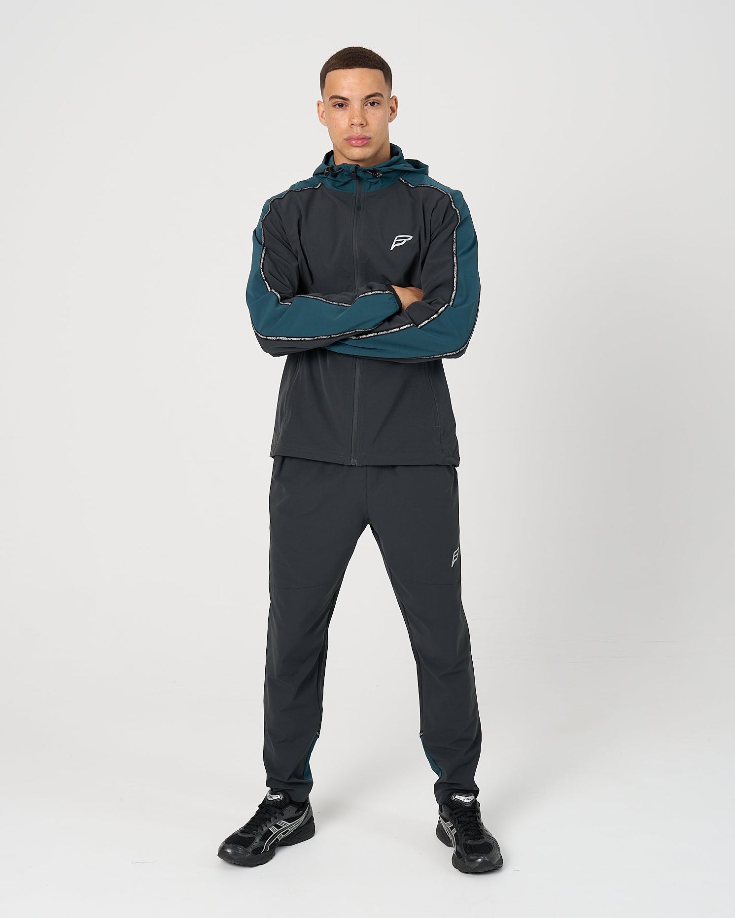 Mens Transform Tracksuit - Grey/Teal