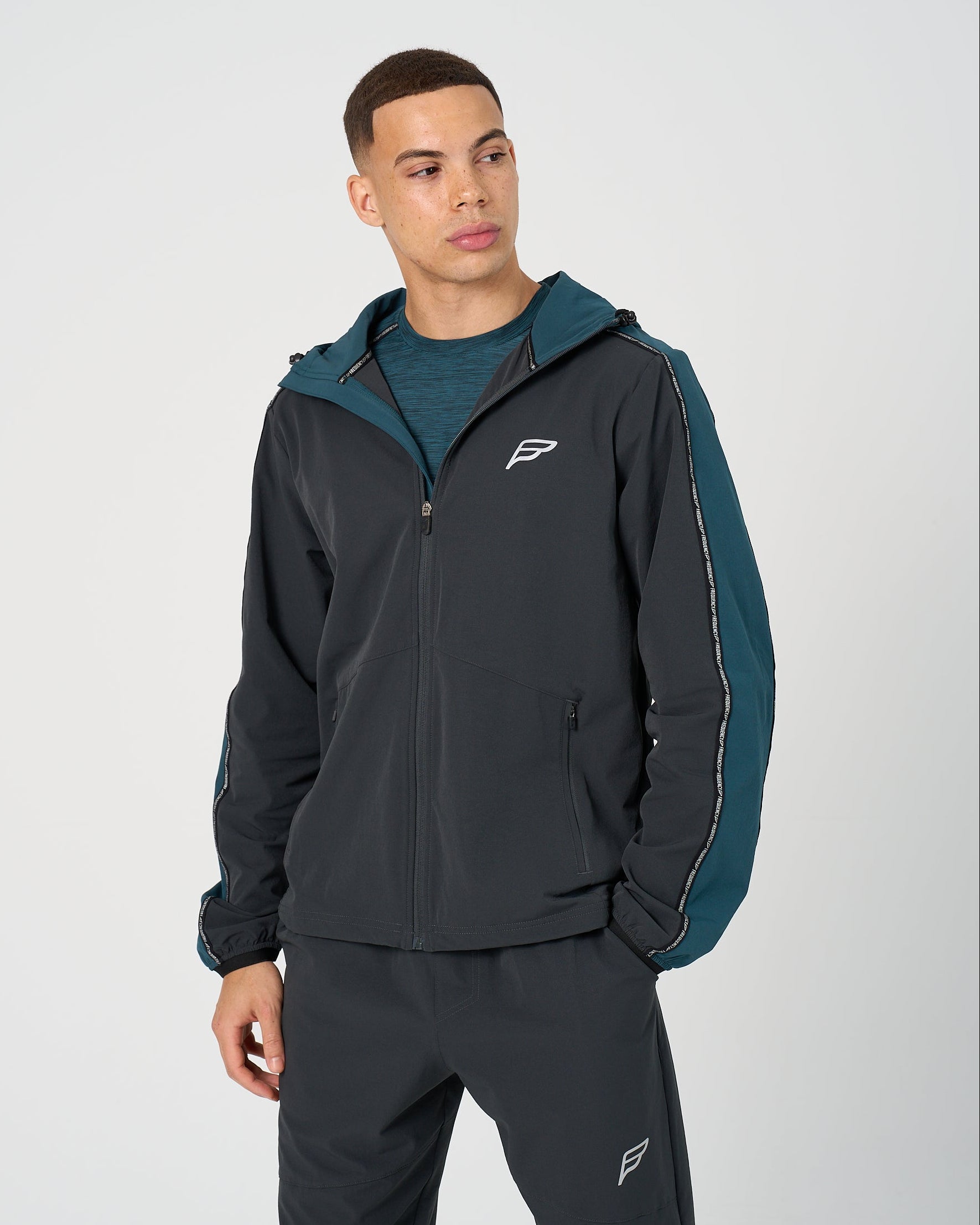 Mens Transform Tracksuit - Grey/Teal