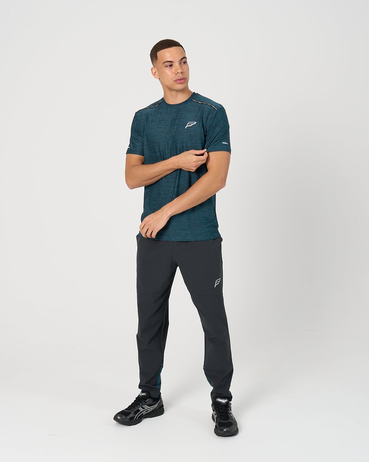 Mens Transform T-Shirt - Grey/Teal