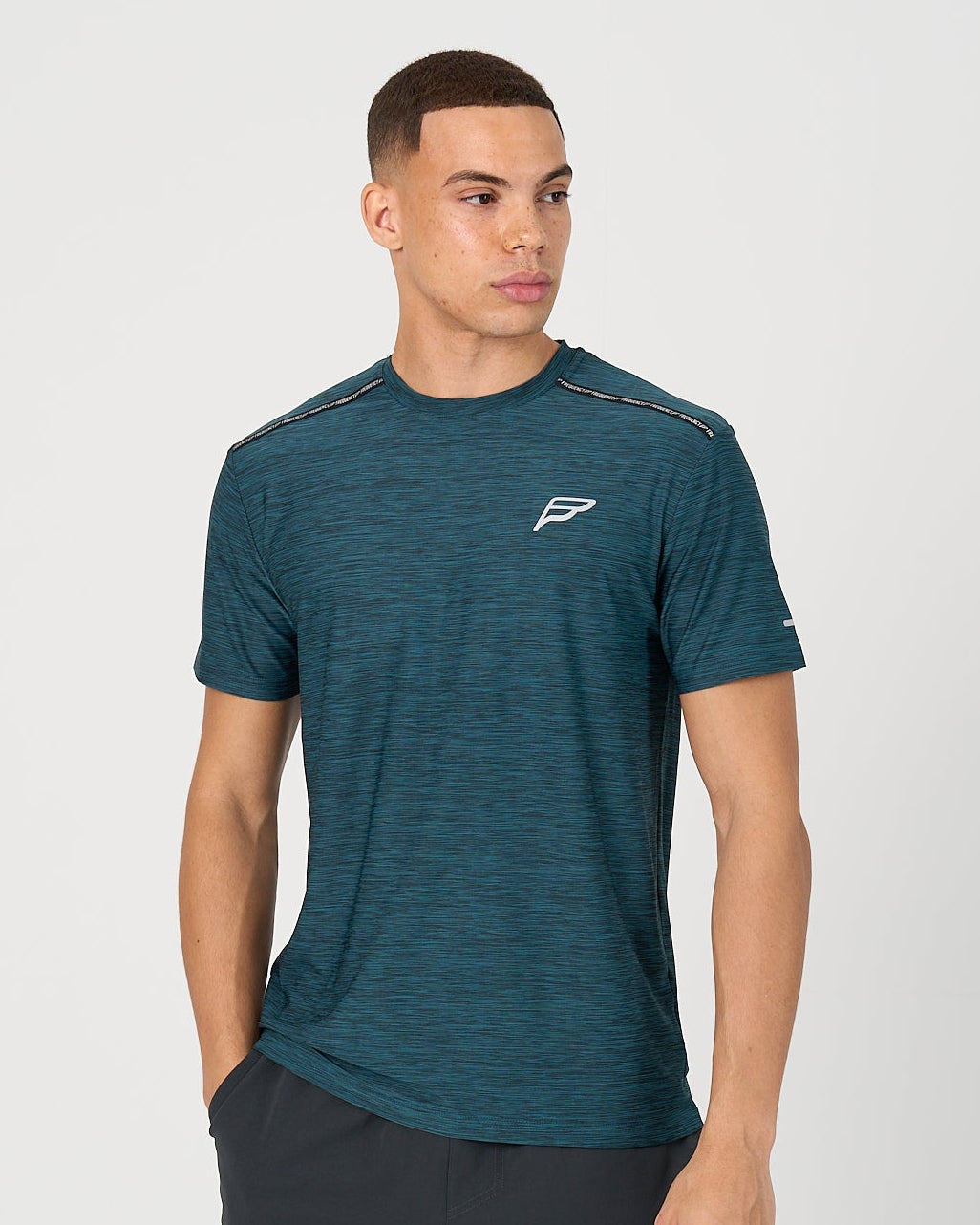 Mens Transform T-Shirt - Grey/Teal