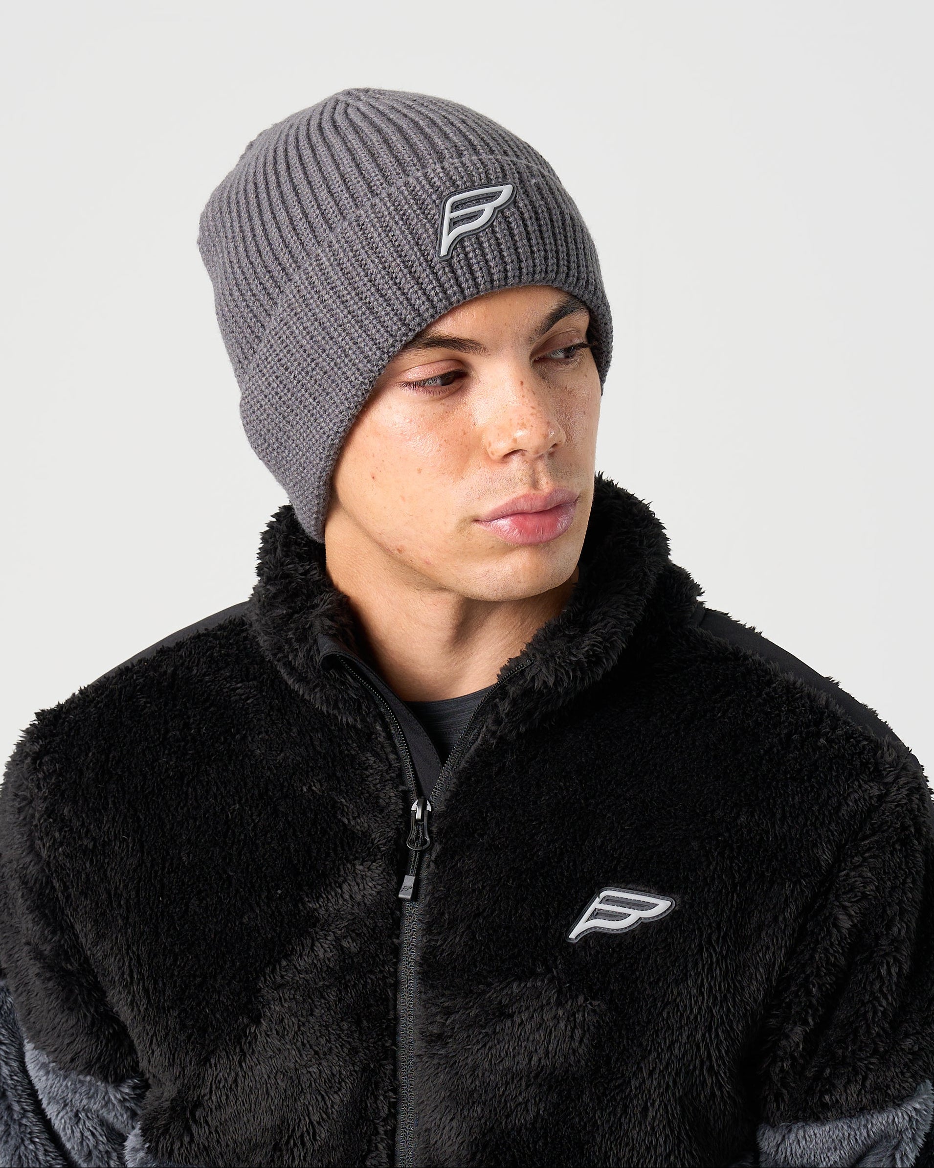 Mens Belief Beanie - Grey