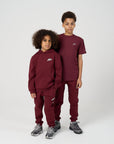 Infants Tech Jogsuit - Burgundy