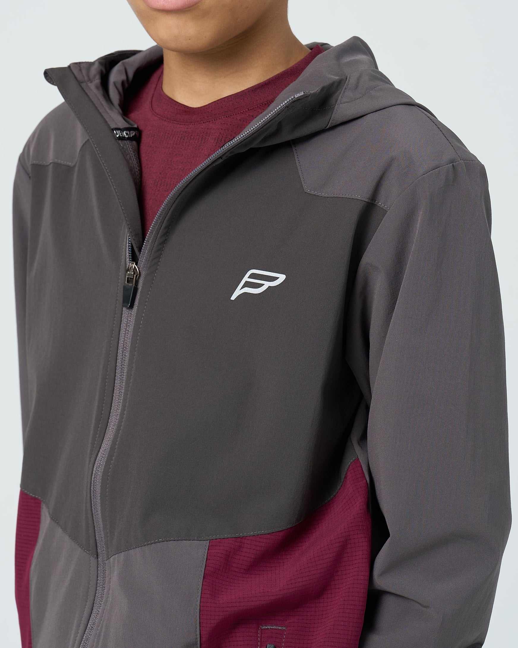 Juniors Dynamic 3 Piece Tracksuit - Deep Maroon