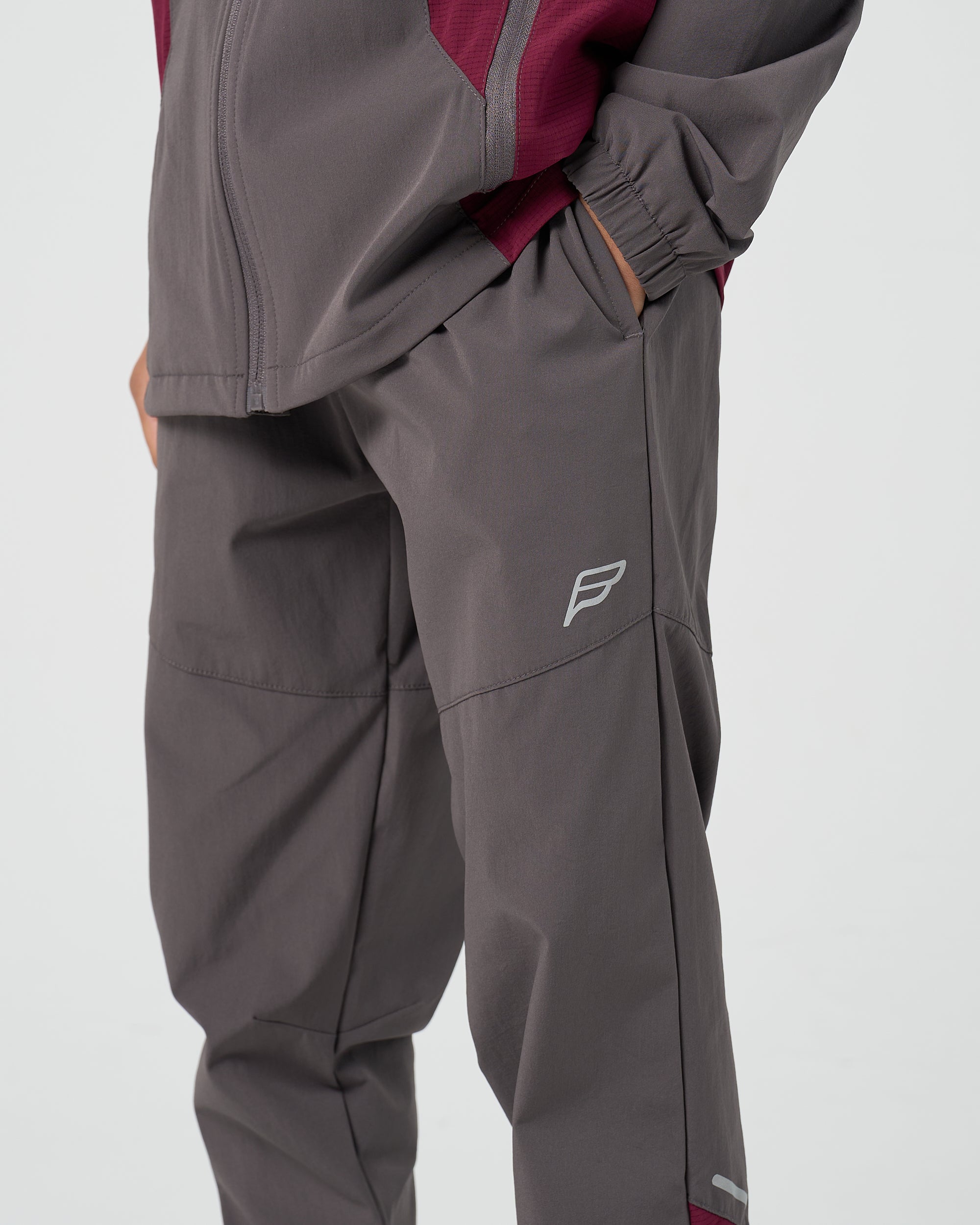 Juniors Dynamic 3 Piece Tracksuit - Deep Maroon