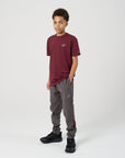 Juniors Dynamic 3 Piece Tracksuit - Deep Maroon