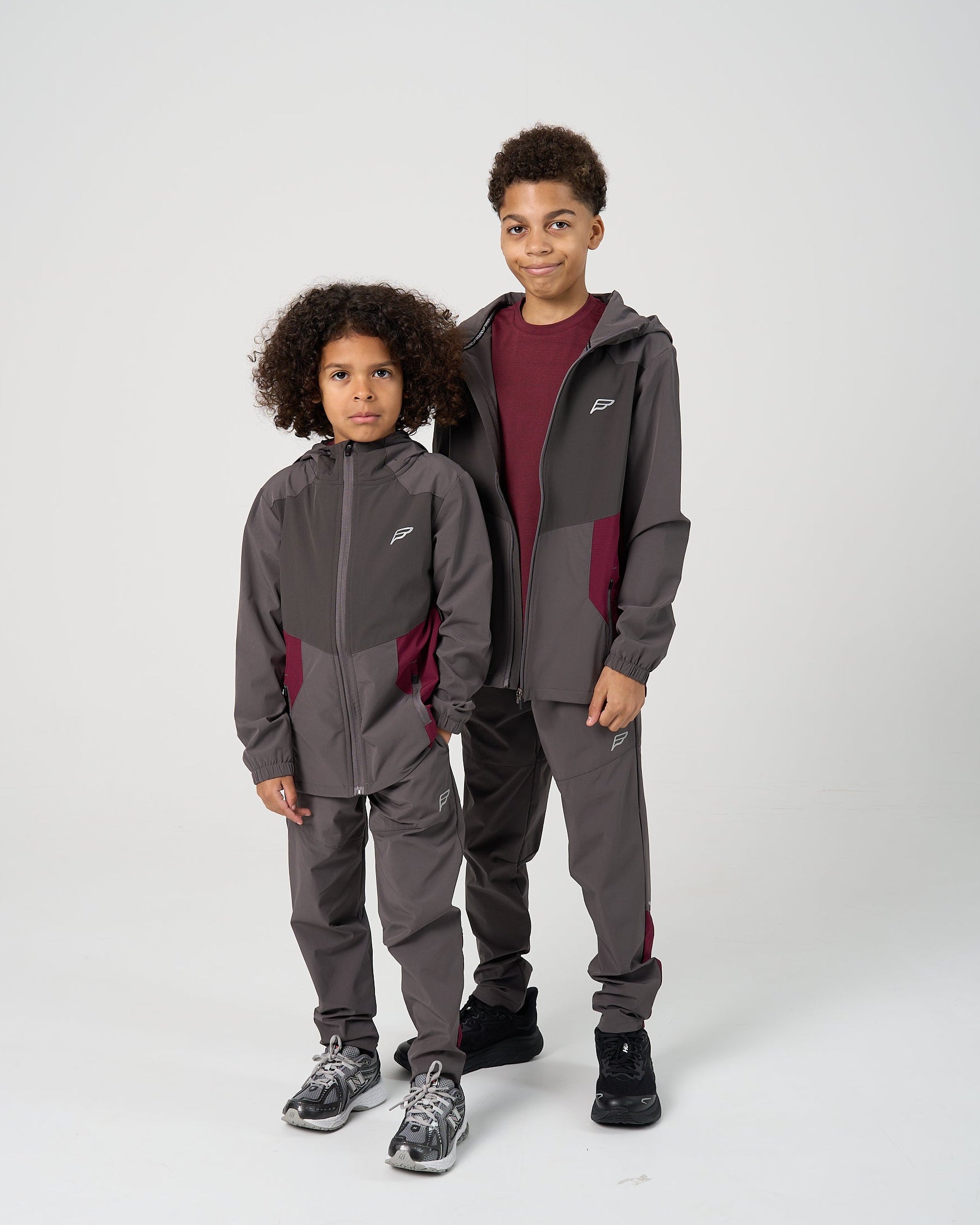 Juniors Dynamic 3 Piece Tracksuit - Deep Maroon
