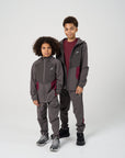 Juniors Dynamic 3 Piece Tracksuit - Deep Maroon