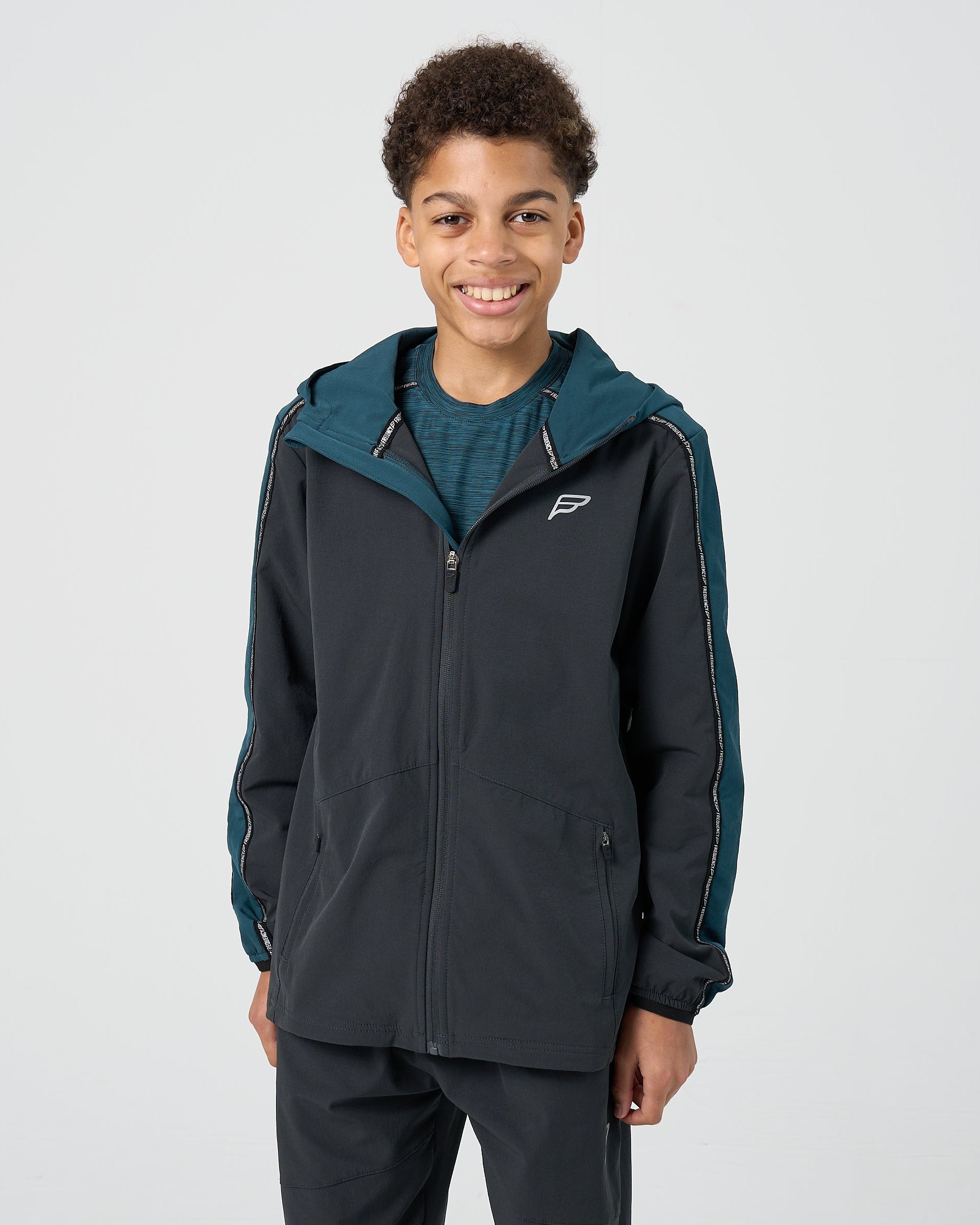 Juniors Transform 3 Piece Tracksuit - Grey/Teal