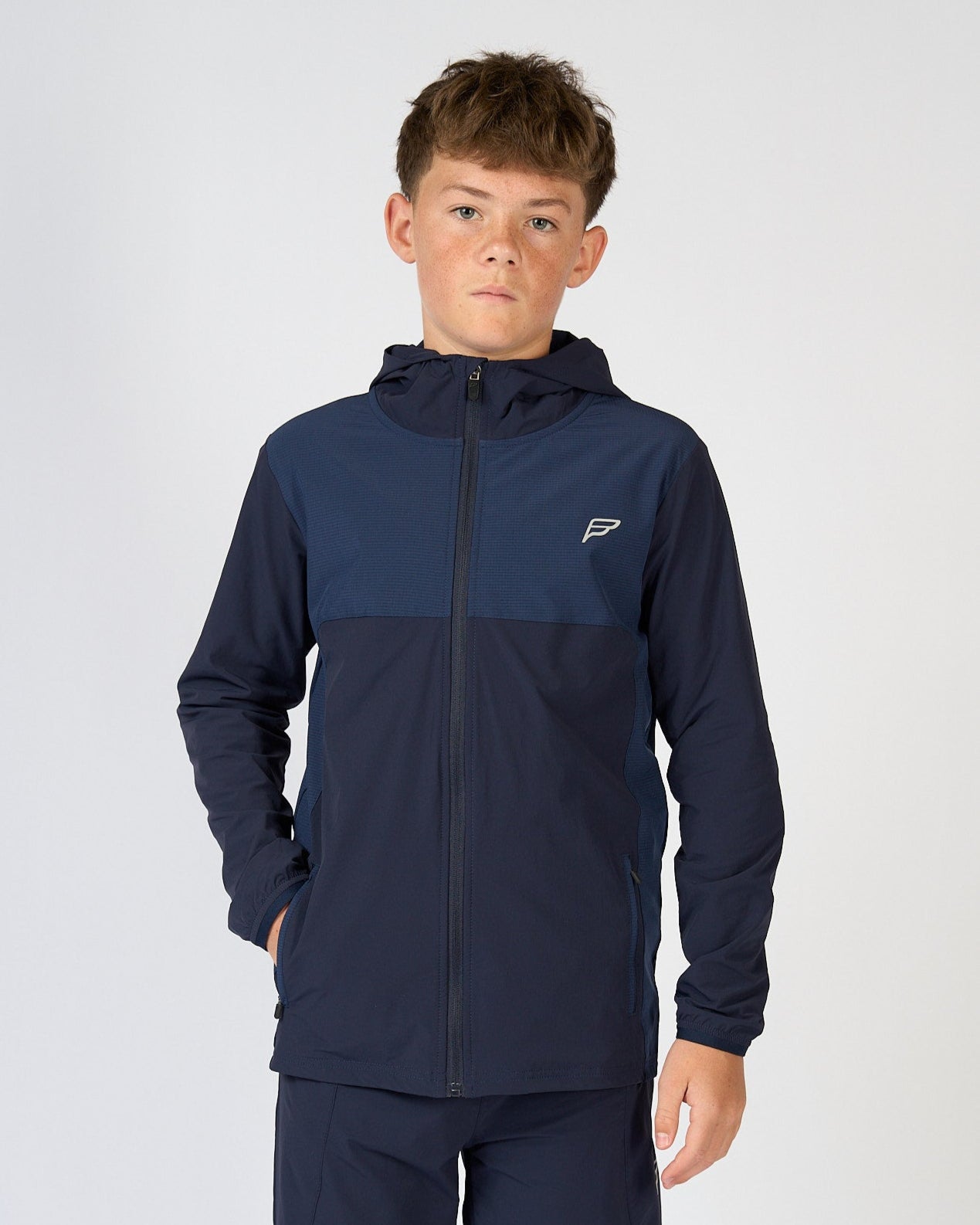 Juniors Deep Blue Evolve 3 Piece Tracksuit