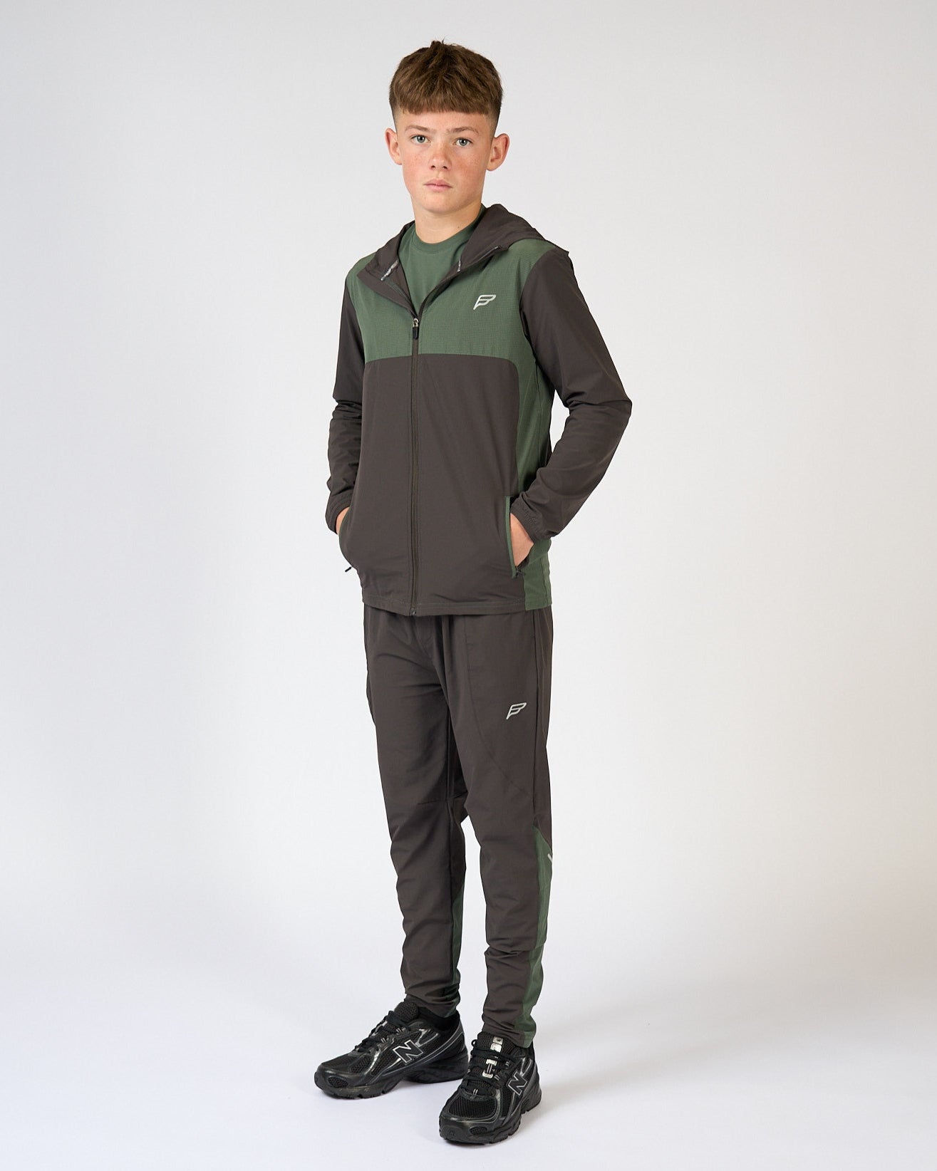 Juniors Dark Fern Evolve 3 Piece Tracksuit