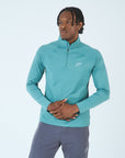 Mens Core Flex 1/4 Zip Top - Green