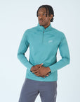 Mens Core 1/4 Zip Jogger Set - Green/Grey
