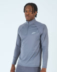 Mens Core 1/4 Zip Jogger Set - Grey/Grey