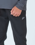 Juniors Core 1/4 Zip Jogger Set - Grey/Black