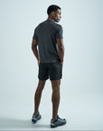 Mens Black Content Shorts